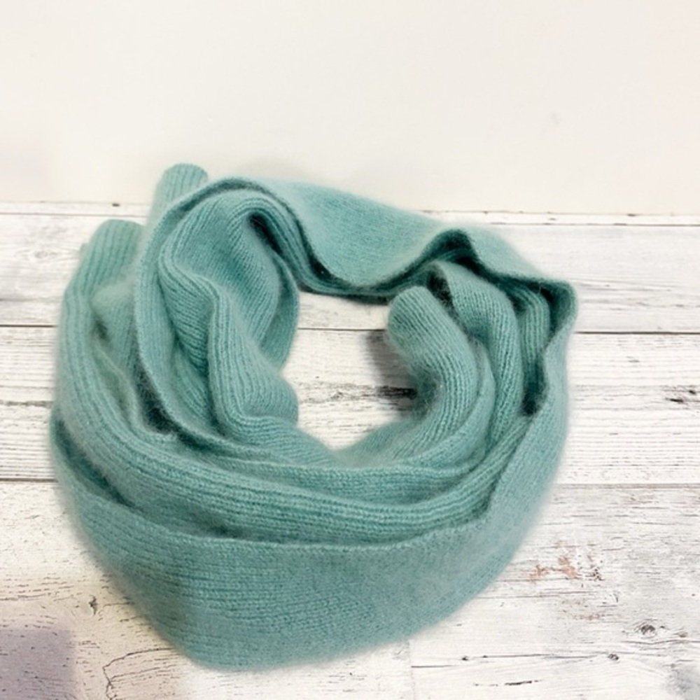 Bogner Lambswool and Angora Blend Scarf.